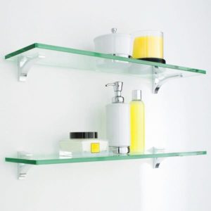 glass shelves bathroom new york