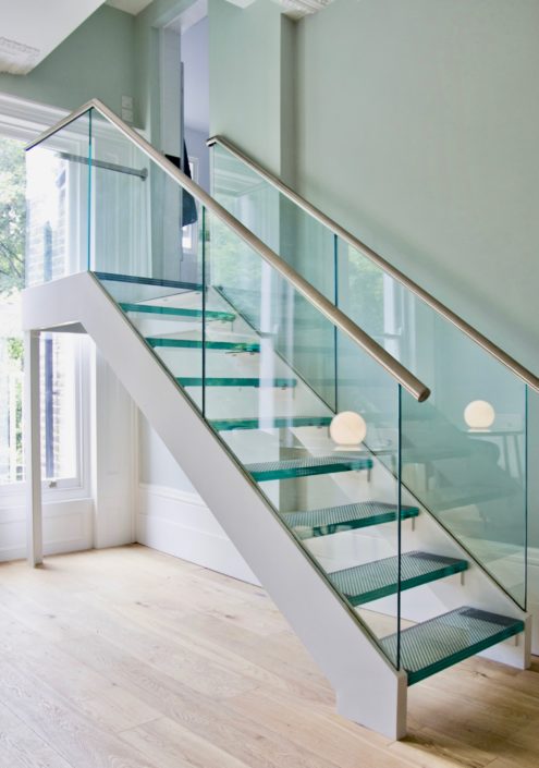 Glass stair case Manhattan New York New Jersey