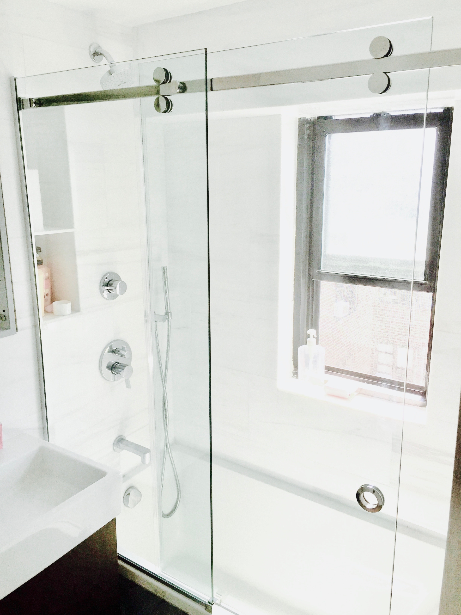 sliding shower doors new york